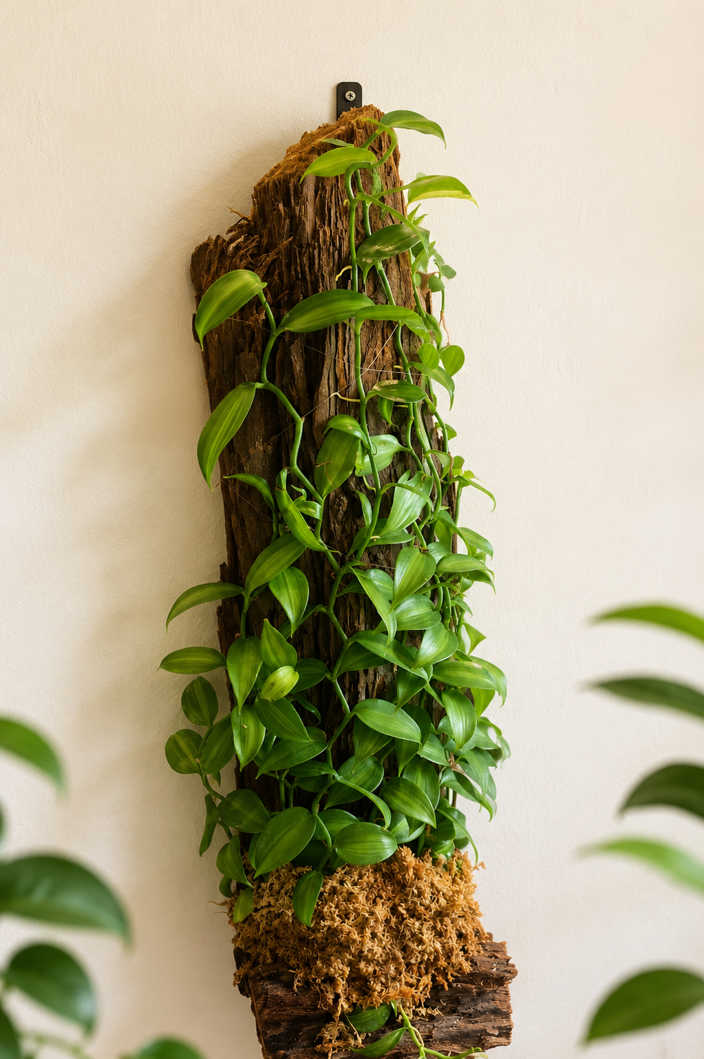 Variegated Vanilla Orchid Living Sculpture